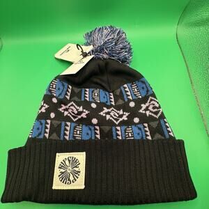 Rip Curl SWC Jacquard Tall Beanie Hat Womens Purple NWT